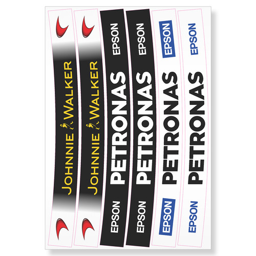 Set strisce adesivi visiera - strisce,